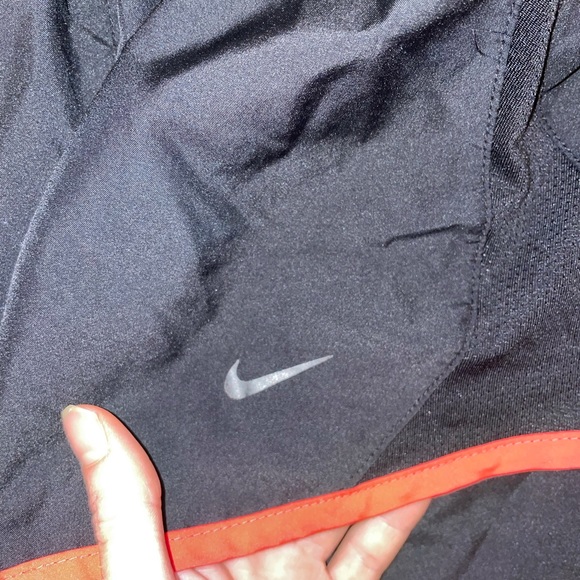 Black Nike shorts with red trim - Picture 2 of 5